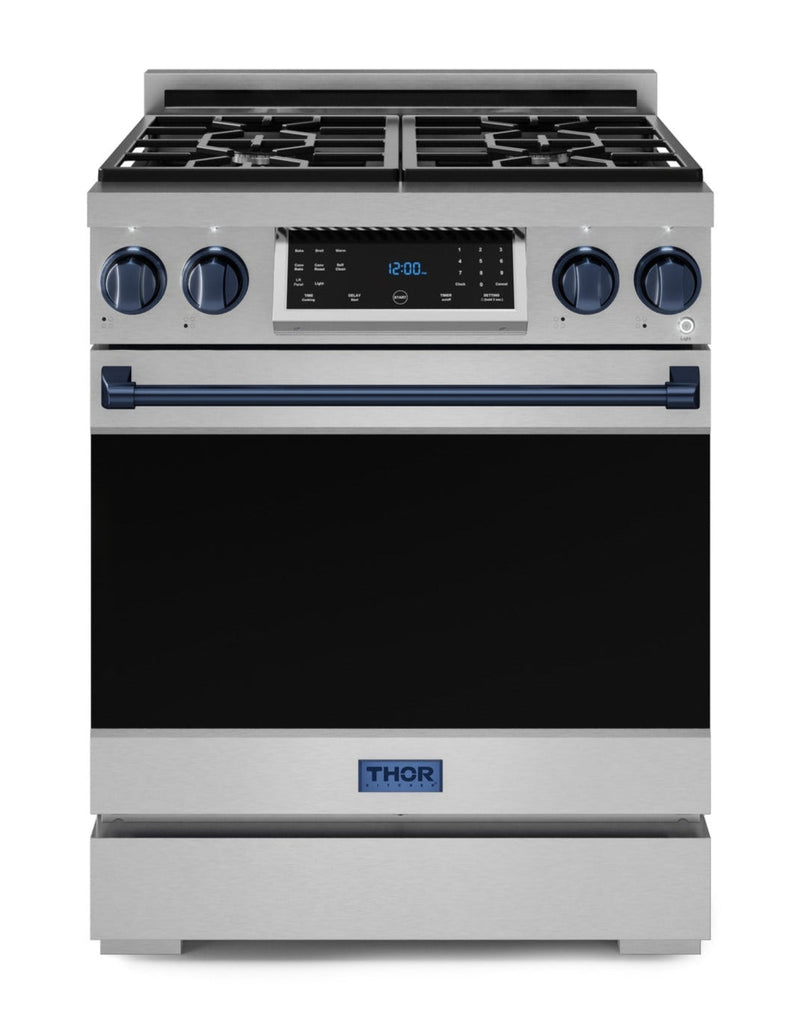 Gordon Ramsay Collection by Thor Kitchen 30" Freestanding Professional Gas Range with Tilt Panel Touch Control - RSG30-BLU|Cuisinière à gaz amovible de style professionnel collection Gordon Ramsay de Thor Kitchen de 30 po - RSG30-BLU