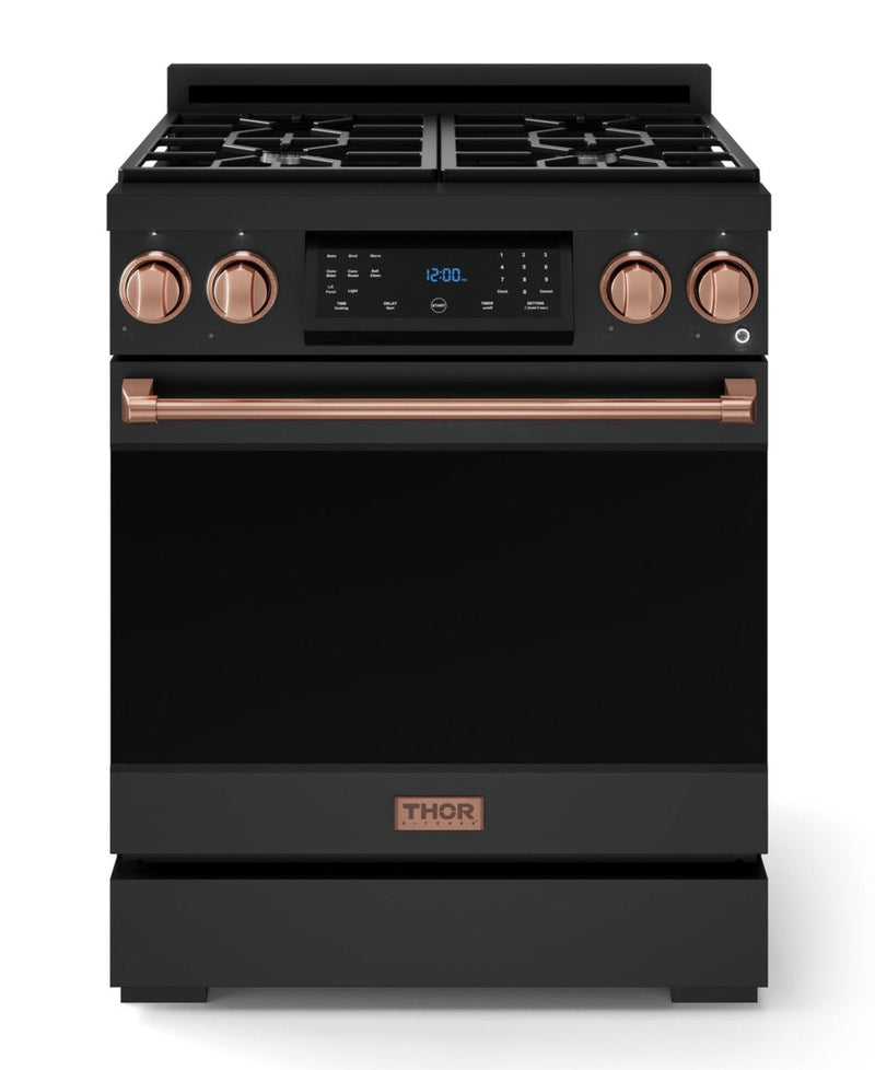 Gordon Ramsay Collection by Thor Kitchen 30" Freestanding Professional Gas Range with Tilt Panel Touch Control - RSG30B-RSG|Cuisinière à gaz amovible de style professionnel collection Gordon Ramsay de Thor Kitchen de 30 po - RSG30B-RSG