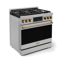 Gordon Ramsay Collection by Thor Kitchen 36" Freestanding Professional Gas Range with Tilt Panel Touch Control - RSG36-BRZ|Cuisinière à gaz amovible de style professionnel collection Gordon Ramsay de Thor Kitchen de 36 po - RSG36-BRZ