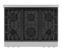 Gordon Ramsay Collection by Thor Kitchen 36" Freestanding Professional Gas Range with Tilt Panel Touch Control - RSG36-BRZ|Cuisinière à gaz amovible de style professionnel collection Gordon Ramsay de Thor Kitchen de 36 po - RSG36-BRZ
