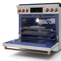Gordon Ramsay Collection by Thor Kitchen 36" Freestanding Professional Gas Range with Tilt Panel Touch Control - RSG36-RSG|Cuisinière à gaz amovible de style professionnel collection Gordon Ramsay de Thor Kitchen de 36 po - RSG36-RSG