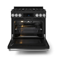 Gordon Ramsay Collection by Thor Kitchen 36" Freestanding Professional Gas Range with Tilt Panel Touch Control - RSG36B-SS|Cuisinière à gaz amovible de style professionnel collection Gordon Ramsay de Thor Kitchen de 36 po - RSG36B-SS