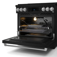 Gordon Ramsay Collection by Thor Kitchen 36" Freestanding Professional Gas Range with Tilt Panel Touch Control - RSG36B-SS|Cuisinière à gaz amovible de style professionnel collection Gordon Ramsay de Thor Kitchen de 36 po - RSG36B-SS