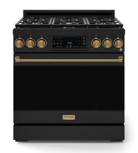 Gordon Ramsay Collection by Thor Kitchen 36" Freestanding Professional Gas Range with Tilt Panel Touch Control - RSG36B-BRZ|Cuisinière à gaz amovible de style professionnel collection Gordon Ramsay de Thor Kitchen de 36 po - RSG36B-BRZ