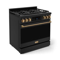 Gordon Ramsay Collection by Thor Kitchen 36" Freestanding Professional Gas Range with Tilt Panel Touch Control - RSG36B-BRZ|Cuisinière à gaz amovible de style professionnel collection Gordon Ramsay de Thor Kitchen de 36 po - RSG36B-BRZ