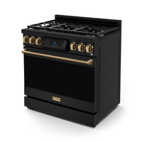 Gordon Ramsay Collection by Thor Kitchen 36" Freestanding Professional Gas Range with Tilt Panel Touch Control - RSG36B-BRZ|Cuisinière à gaz amovible de style professionnel collection Gordon Ramsay de Thor Kitchen de 36 po - RSG36B-BRZ