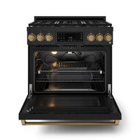 Gordon Ramsay Collection by Thor Kitchen 36" Freestanding Professional Gas Range with Tilt Panel Touch Control - RSG36B-BRZ|Cuisinière à gaz amovible de style professionnel collection Gordon Ramsay de Thor Kitchen de 36 po - RSG36B-BRZ