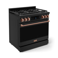 Gordon Ramsay Collection by Thor Kitchen 36" Freestanding Professional Gas Range with Tilt Panel Touch Control - RSG36B-RSG|Cuisinière à gaz amovible de style professionnel collection Gordon Ramsay de Thor Kitchen de 36 po - RSG36B-RSG