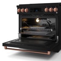 Gordon Ramsay Collection by Thor Kitchen 36" Freestanding Professional Gas Range with Tilt Panel Touch Control - RSG36B-RSG|Cuisinière à gaz amovible de style professionnel collection Gordon Ramsay de Thor Kitchen de 36 po - RSG36B-RSG