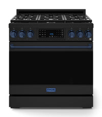 Gordon Ramsay Collection by Thor Kitchen 36" Freestanding Professional Gas Range with Tilt Panel Touch Control - RSG36B-BLU|Cuisinière à gaz amovible de style professionnel collection Gordon Ramsay de Thor Kitchen de 36 po - RSG36B-BLU