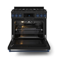 Gordon Ramsay Collection by Thor Kitchen 36" Freestanding Professional Gas Range with Tilt Panel Touch Control - RSG36B-BLU|Cuisinière à gaz amovible de style professionnel collection Gordon Ramsay de Thor Kitchen de 36 po - RSG36B-BLU