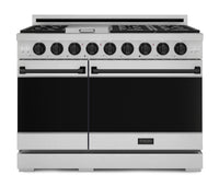 Gordon Ramsay Collection by Thor Kitchen 48" Freestanding Professional Gas Range - RSG48E-BLK|Cuisinière à gaz amovible de style professionnel collection Gordon Ramsay de Thor Kitchen de 48 po - RSG48E-BLK