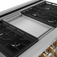 Gordon Ramsay Collection by Thor Kitchen 48" Freestanding Professional Gas Range - RSG48EB-BRZ|Cuisinière à gaz amovible de style professionnel collection Gordon Ramsay de Thor Kitchen de 48 po - RSG48EB-BRZ