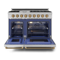 Gordon Ramsay Collection by Thor Kitchen 48" Freestanding Professional Gas Range - RSG48E-BRZ|Cuisinière à gaz amovible de style professionnel collection Gordon Ramsay de Thor Kitchen de 48 po - RSG48E-BRZ
