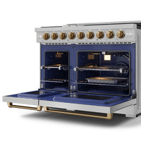 Gordon Ramsay Collection by Thor Kitchen 48" Freestanding Professional Gas Range - RSG48EB-BRZ|Cuisinière à gaz amovible de style professionnel collection Gordon Ramsay de Thor Kitchen de 48 po - RSG48EB-BRZ