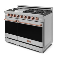 Gordon Ramsay Collection by Thor Kitchen 48" Freestanding Professional Gas Range - RSG48E-RSG|Cuisinière à gaz amovible de style professionnel collection Gordon Ramsay de Thor Kitchen de 48 po - RSG48E-RSG