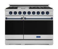 Gordon Ramsay Collection by Thor Kitchen 48" Freestanding Professional Gas Range - RSG48E-BLU|Cuisinière à gaz amovible de style professionnel collection Gordon Ramsay de Thor Kitchen de 48 po - RSG48E-BLU