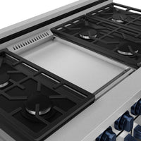 Gordon Ramsay Collection by Thor Kitchen 48" Freestanding Professional Gas Range - RSG48E-BLU|Cuisinière à gaz amovible de style professionnel collection Gordon Ramsay de Thor Kitchen de 48 po - RSG48E-BLU