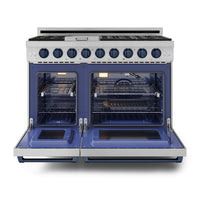Gordon Ramsay Collection by Thor Kitchen 48" Freestanding Professional Gas Range - RSG48E-BLU|Cuisinière à gaz amovible de style professionnel collection Gordon Ramsay de Thor Kitchen de 48 po - RSG48E-BLU