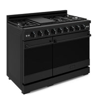 Gordon Ramsay Collection by Thor Kitchen 48" Freestanding Professional Gas Range - RSG48EB|Cuisinière à gaz amovible de style professionnel collection Gordon Ramsay de Thor Kitchen de 48 po - RSG48EB