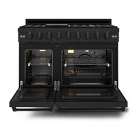 Gordon Ramsay Collection by Thor Kitchen 48" Freestanding Professional Gas Range - RSG48EB|Cuisinière à gaz amovible de style professionnel collection Gordon Ramsay de Thor Kitchen de 48 po - RSG48EB