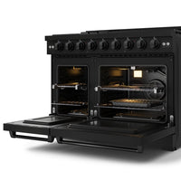 Gordon Ramsay Collection by Thor Kitchen 48" Freestanding Professional Gas Range - RSG48EB|Cuisinière à gaz amovible de style professionnel collection Gordon Ramsay de Thor Kitchen de 48 po - RSG48EB