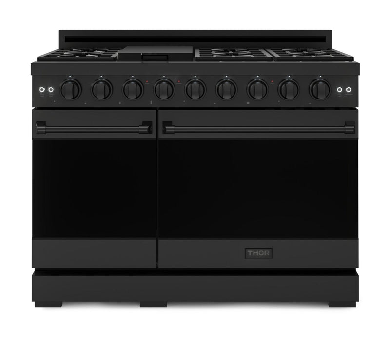 Gordon Ramsay Collection by Thor Kitchen 48" Freestanding Professional Gas Range - RSG48EB|Cuisinière à gaz amovible de style professionnel collection Gordon Ramsay de Thor Kitchen de 48 po - RSG48EB