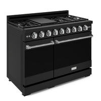 Gordon Ramsay Collection by Thor Kitchen 48" Freestanding Professional Gas Range - RSG48EB-SS|Cuisinière à gaz amovible de style professionnel collection Gordon Ramsay de Thor Kitchen de 48 po - RSG48EB-SS