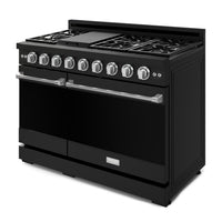 Gordon Ramsay Collection by Thor Kitchen 48" Freestanding Professional Gas Range - RSG48EB-SS|Cuisinière à gaz amovible de style professionnel collection Gordon Ramsay de Thor Kitchen de 48 po - RSG48EB-SS