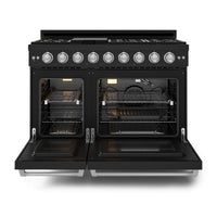 Gordon Ramsay Collection by Thor Kitchen 48" Freestanding Professional Gas Range - RSG48EB-SS|Cuisinière à gaz amovible de style professionnel collection Gordon Ramsay de Thor Kitchen de 48 po - RSG48EB-SS
