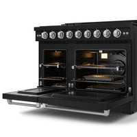 Gordon Ramsay Collection by Thor Kitchen 48" Freestanding Professional Gas Range - RSG48EB-SS|Cuisinière à gaz amovible de style professionnel collection Gordon Ramsay de Thor Kitchen de 48 po - RSG48EB-SS