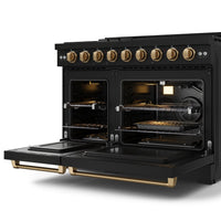 Gordon Ramsay Collection by Thor Kitchen 48" Freestanding Professional Gas Range - RSG48EB-RSG|Cuisinière à gaz amovible de style professionnel collection Gordon Ramsay de Thor Kitchen de 48 po - RSG48EB-RSG