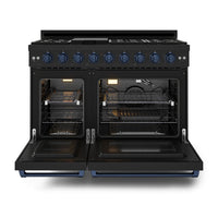 Gordon Ramsay Collection by Thor Kitchen 48" Freestanding Professional Gas Range - RSG48EB-BLU|Cuisinière à gaz amovible de style professionnel collection Gordon Ramsay de Thor Kitchen de 48 po - RSG48EB-BLU