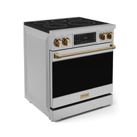 Gordon Ramsay Collection by Thor Kitchen 30" Freestanding Professional Electric Range with Tilt Panel Touch Control - RSE30-BRZ|Cuisinière électrique amovible de style professionnel collection Gordon Ramsay de Thor Kitchen de 30 po - RSE30-BRZ