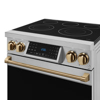 Gordon Ramsay Collection by Thor Kitchen 30" Freestanding Professional Electric Range with Tilt Panel Touch Control - RSE30-BRZ|Cuisinière électrique amovible de style professionnel collection Gordon Ramsay de Thor Kitchen de 30 po - RSE30-BRZ
