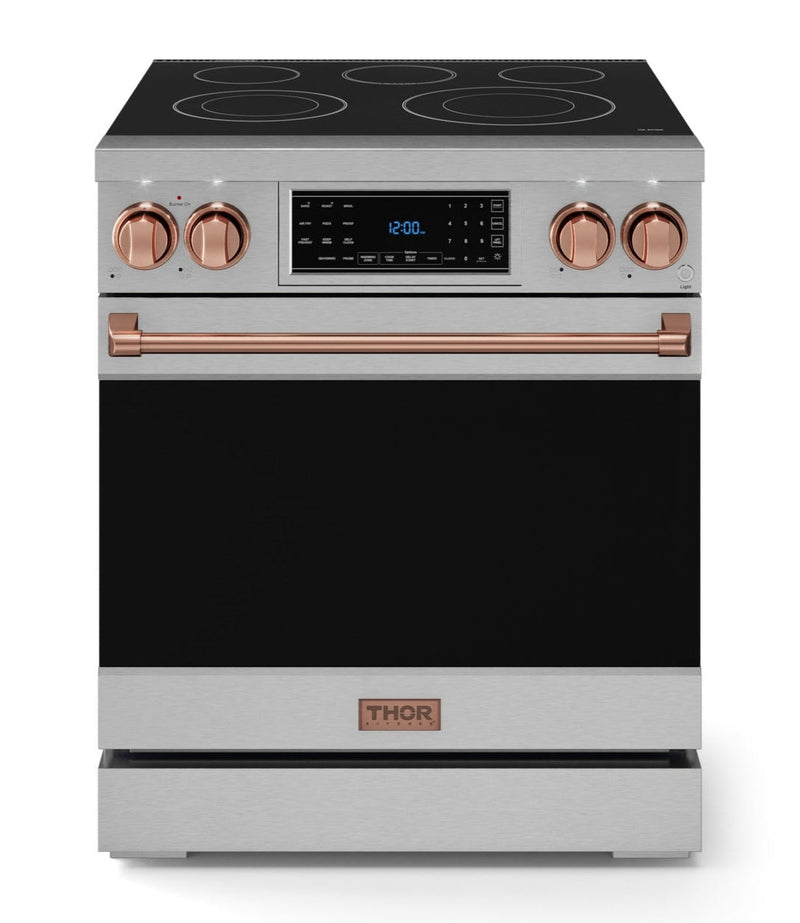 Gordon Ramsay Collection by Thor Kitchen 30" Freestanding Professional Electric Range with Tilt Panel Touch Control - RSE30-RSG|Cuisinière électrique amovible de style professionnel collection Gordon Ramsay de Thor Kitchen de 30 po - RSE30-RSG