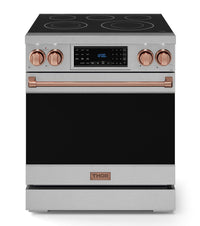 Gordon Ramsay Collection by Thor Kitchen 30" Freestanding Professional Electric Range with Tilt Panel Touch Control - RSE30B-RSG|Cuisinière électrique amovible de style professionnel collection Gordon Ramsay de Thor Kitchen de 30 po - RSE30B-RSG