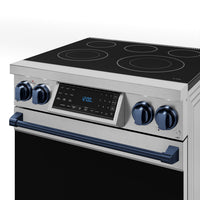 Gordon Ramsay Collection by Thor Kitchen 30" Freestanding Professional Electric Range with Tilt Panel Touch Control - RSE30-BLU|Cuisinière électrique amovible de style professionnel collection Gordon Ramsay de Thor Kitchen de 30 po - RSE30-BLU