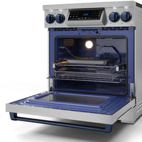 Gordon Ramsay Collection by Thor Kitchen 30" Freestanding Professional Electric Range with Tilt Panel Touch Control - RSE30-BLU|Cuisinière électrique amovible de style professionnel collection Gordon Ramsay de Thor Kitchen de 30 po - RSE30-BLU