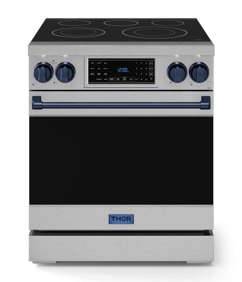 Gordon Ramsay Collection by Thor Kitchen 30" Freestanding Professional Electric Range with Tilt Panel Touch Control - RSE30-BLU|Cuisinière électrique amovible de style professionnel collection Gordon Ramsay de Thor Kitchen de 30 po - RSE30-BLU