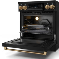 Gordon Ramsay Collection by Thor Kitchen 30" Freestanding Professional Electric Range with Tilt Panel Touch Control - RSE30B-BRZ|Cuisinière électrique amovible de style professionnel collection Gordon Ramsay de Thor Kitchen de 30 po - RSE30B-BRZ