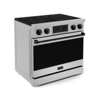Gordon Ramsay Collection by Thor Kitchen 36" Freestanding Professional Electric Range with Tilt Panel Touch Control - RSE36-BLK|Cuisinière électrique amovible de style professionnel collection Gordon Ramsay de Thor Kitchen de 36 po - RSE36-BLK