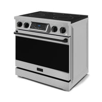 Gordon Ramsay Collection by Thor Kitchen 36" Freestanding Professional Electric Range with Tilt Panel Touch Control - RSE36-BLK|Cuisinière électrique amovible de style professionnel collection Gordon Ramsay de Thor Kitchen de 36 po - RSE36-BLK