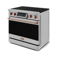 Gordon Ramsay Collection by Thor Kitchen 36" Freestanding Professional Electric Range with Tilt Panel Touch Control - RSE36-RSG|Cuisinière électrique amovible de style professionnel collection Gordon Ramsay de Thor Kitchen de 36 po - RSE36-RSG