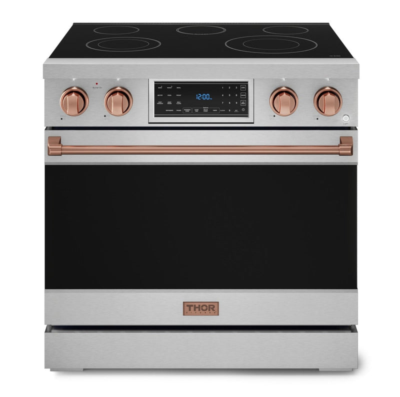 Gordon Ramsay Collection by Thor Kitchen 36" Freestanding Professional Electric Range with Tilt Panel Touch Control - RSE36-RSG|Cuisinière électrique amovible de style professionnel collection Gordon Ramsay de Thor Kitchen de 36 po - RSE36-RSG