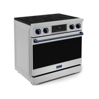Gordon Ramsay Collection by Thor Kitchen 36" Freestanding Professional Electric Range with Tilt Panel Touch Control - RSE36-BLU|Cuisinière électrique amovible de style professionnel collection Gordon Ramsay de Thor Kitchen de 36 po - RSE36-BLU