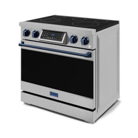 Gordon Ramsay Collection by Thor Kitchen 36" Freestanding Professional Electric Range with Tilt Panel Touch Control - RSE36-BLU|Cuisinière électrique amovible de style professionnel collection Gordon Ramsay de Thor Kitchen de 36 po - RSE36-BLU