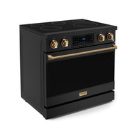 Gordon Ramsay Collection by Thor Kitchen 36" Freestanding Professional Electric Range with Tilt Panel Touch Control - RSE36B-BRZ|Cuisinière électrique amovible de style professionnel collection Gordon Ramsay de Thor Kitchen de 36 po - RSE36B-BRZ