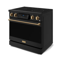 Gordon Ramsay Collection by Thor Kitchen 36" Freestanding Professional Electric Range with Tilt Panel Touch Control - RSE36B-BRZ|Cuisinière électrique amovible de style professionnel collection Gordon Ramsay de Thor Kitchen de 36 po - RSE36B-BRZ