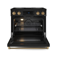 Gordon Ramsay Collection by Thor Kitchen 36" Freestanding Professional Electric Range with Tilt Panel Touch Control - RSE36B-BRZ|Cuisinière électrique amovible de style professionnel collection Gordon Ramsay de Thor Kitchen de 36 po - RSE36B-BRZ
